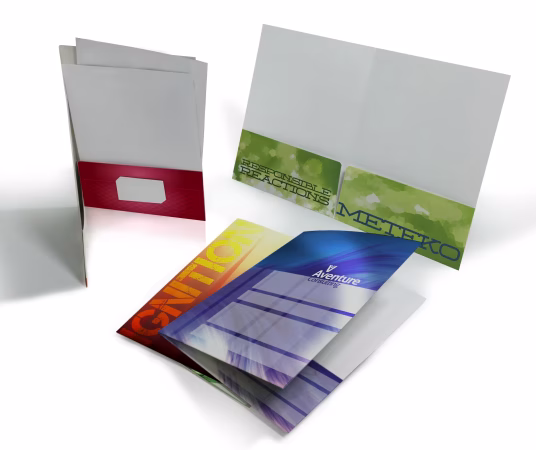 full color presentation folder printing