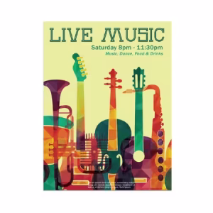 Custom printed posters with vibrant full-color graphics for business promotions, retail advertising, event announcements, trade shows, educational displays, and indoor marketing campaigns by Print Cafe USA.