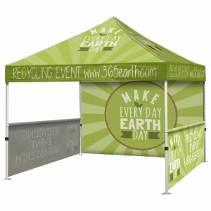 Custom printed event tents featuring full-color branding, durable weather-resistant materials, and professional promotional display design for trade shows, outdoor events, festivals, and business marketing.